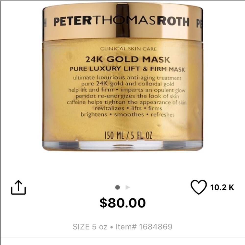 Gold mask